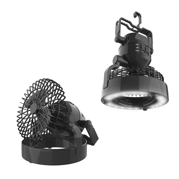 Wakeman LED Lantern, 2 in 1 Battery Powered Fan and Lantern by Outdoors Portable Fan 75-CMP1026 - main